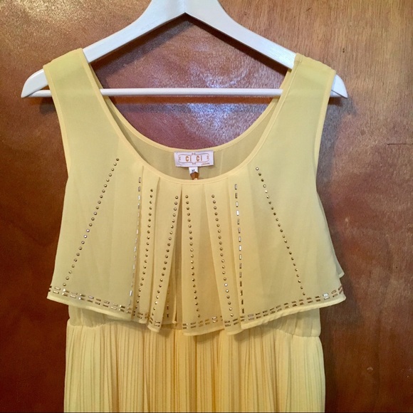 NWT✨CI CI London✨yellow maxi dress - Picture 3 of 7